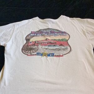 Rare Vintage Broken Spoke Austin Texas Graphic Tee